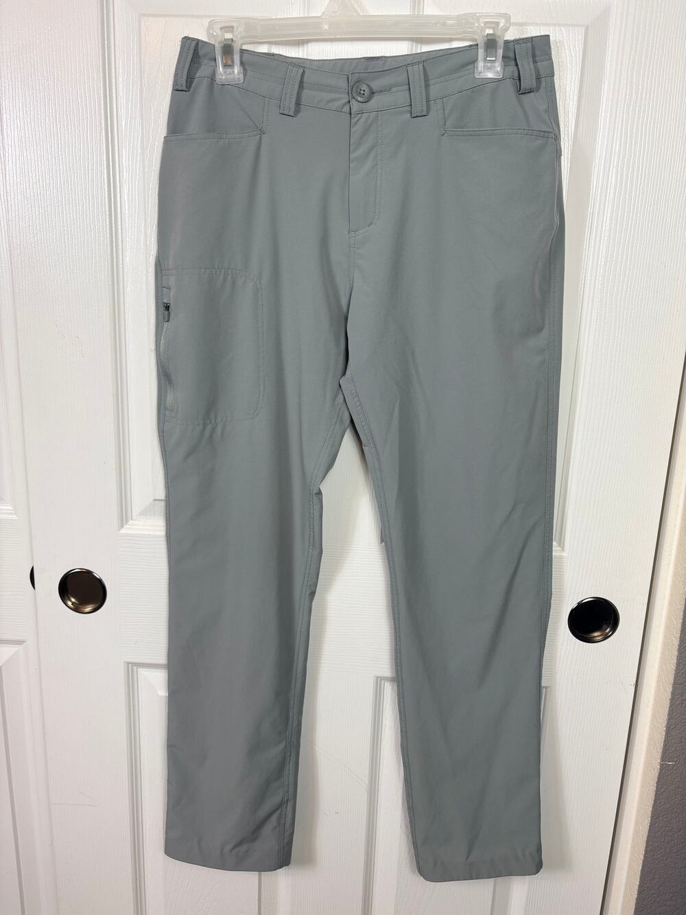 Willit Women's Sage Green Hiking Travel Pants Straight Leg Stretch Size 4